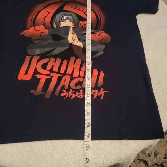 Anime Uchiha Itachi Naruto Shippuden Black Graphic Print T-Shirt Men’s Medium - Picture 4 of 6